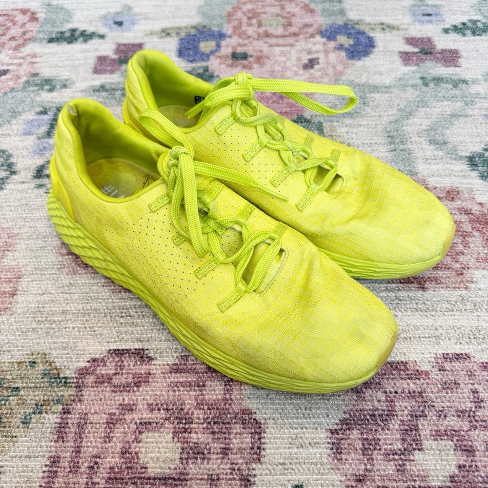 NoBull Neon Yellow Camo Ripstop Running Training Shoes M 7.5 W 9 Athletic Gym